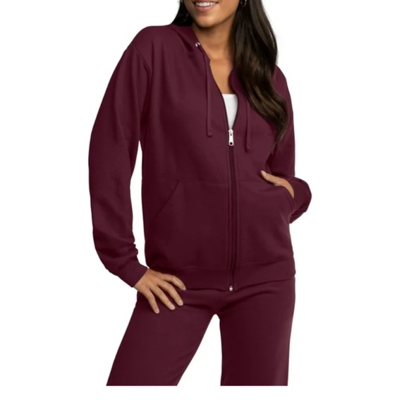 Bundle of 3 Zip Up Sweatshirts Hanes and Fruit of The Loom - Picture 2 of 6